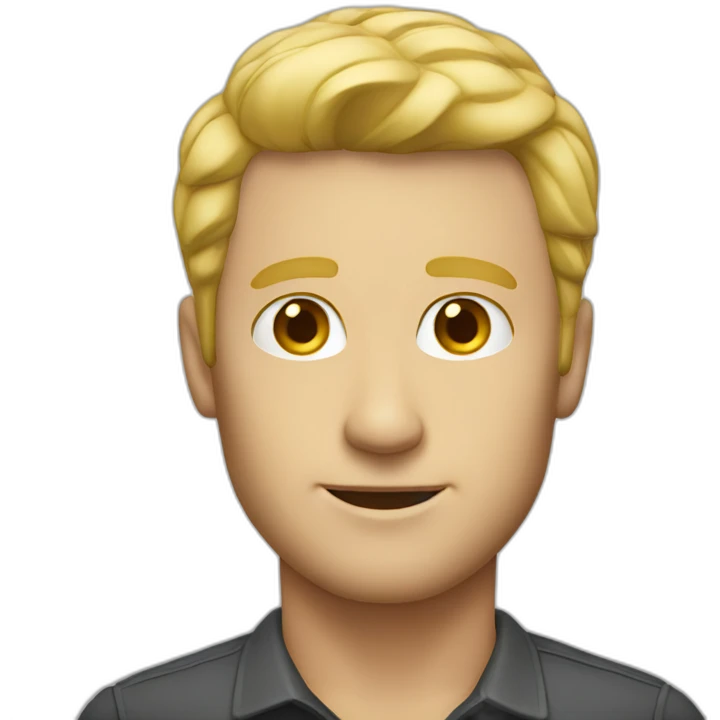 CMO blond man emoji