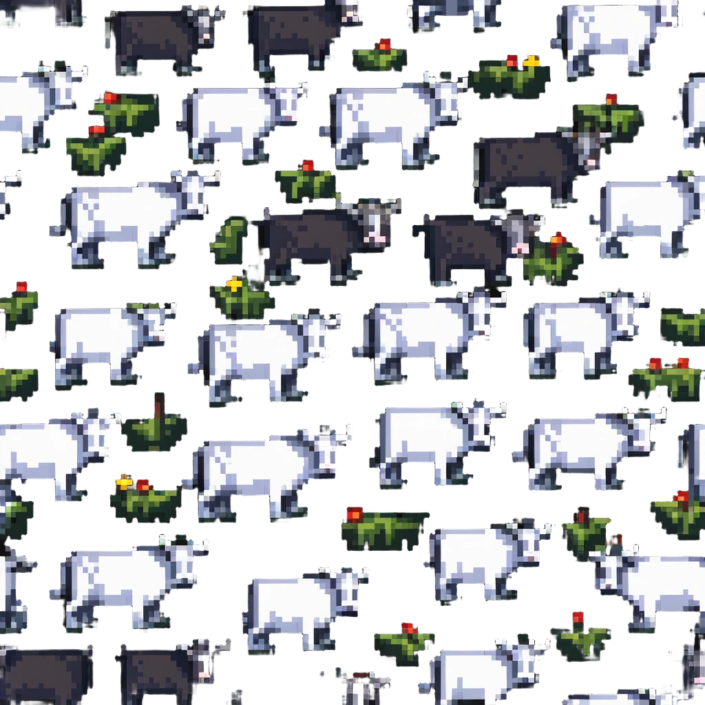 many oxen in a group emoji