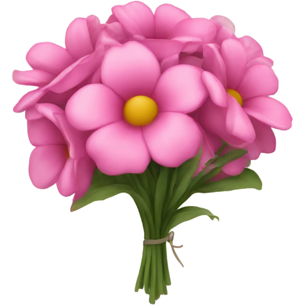 a bouquet of pink flowers emoji