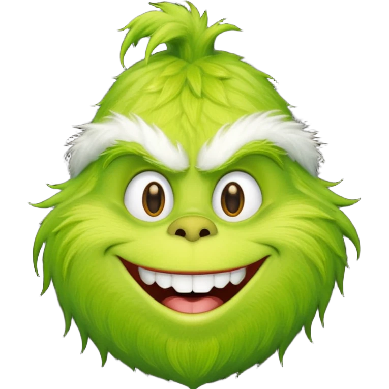 The Grinch, happy face emoji