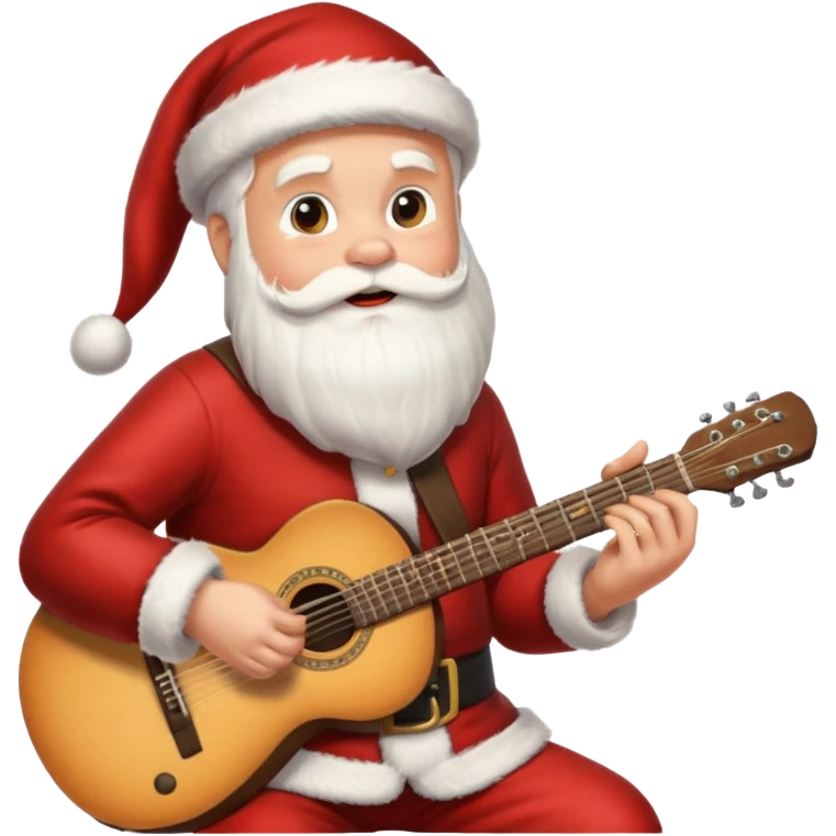 santa guitarist emoji