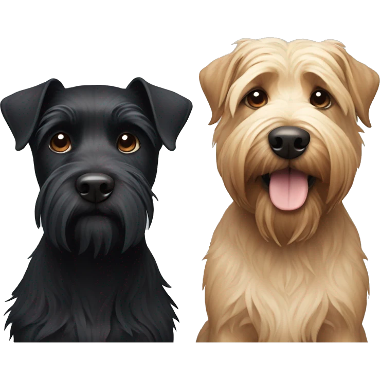 black terrier whit a scotish terrier emoji