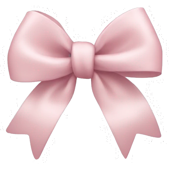 Light pink bow emoji