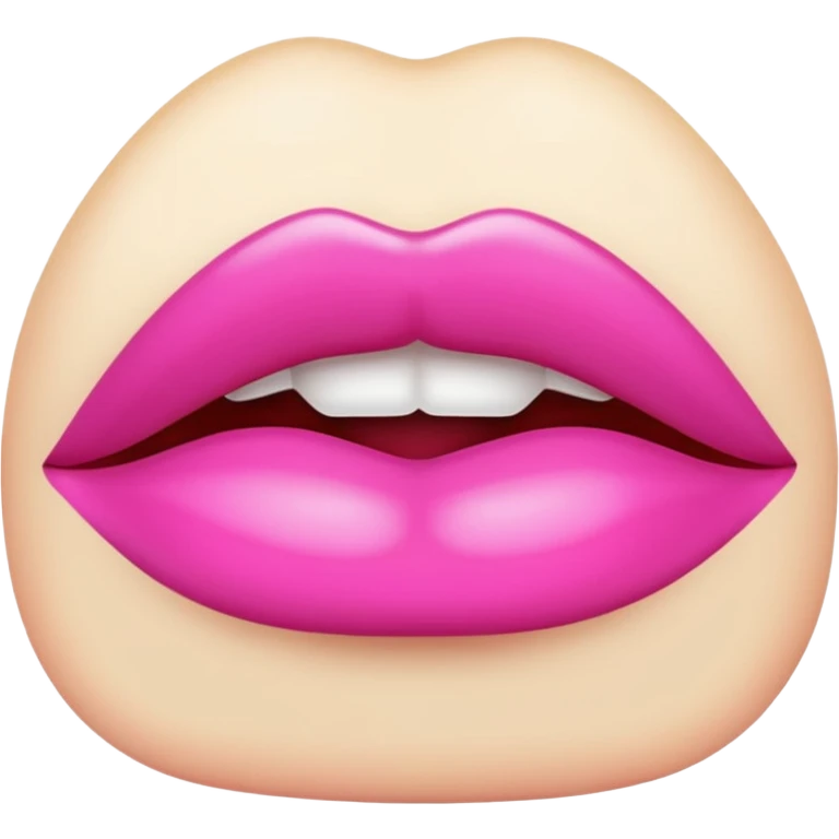 Pink lipstick emoji