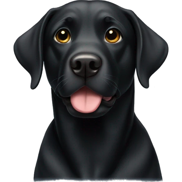 Black lab emoji