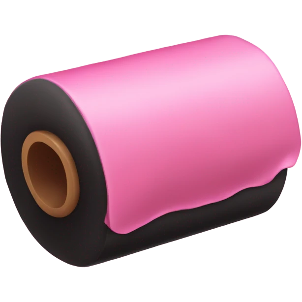 Black pink Roll emoji