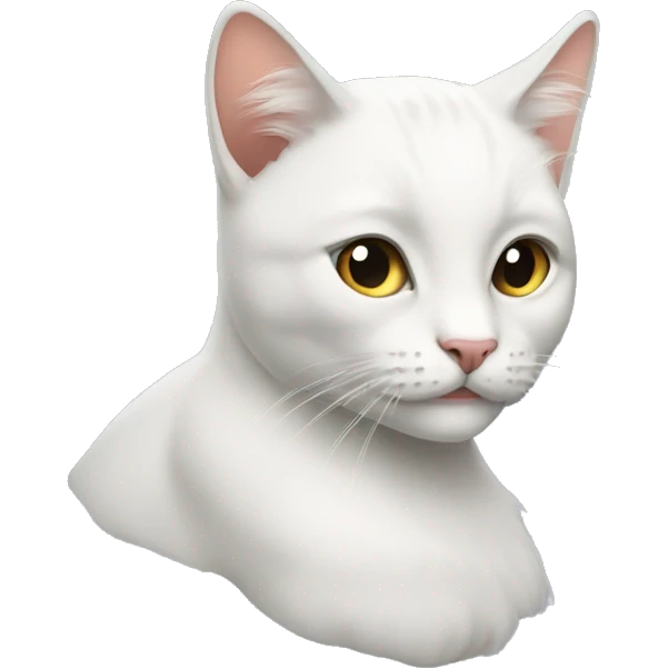 Кошка белая emoji