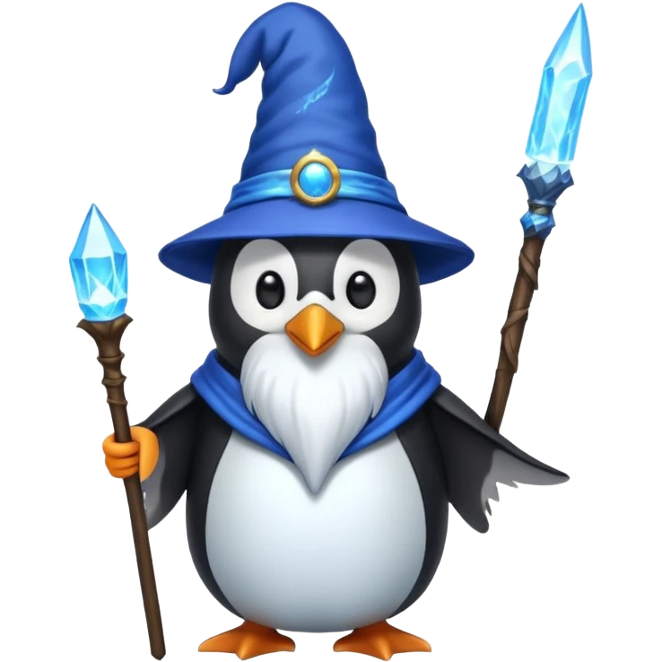 Penguin Wizard emoji