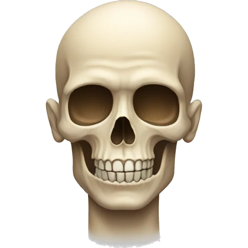 person with a skull emoji