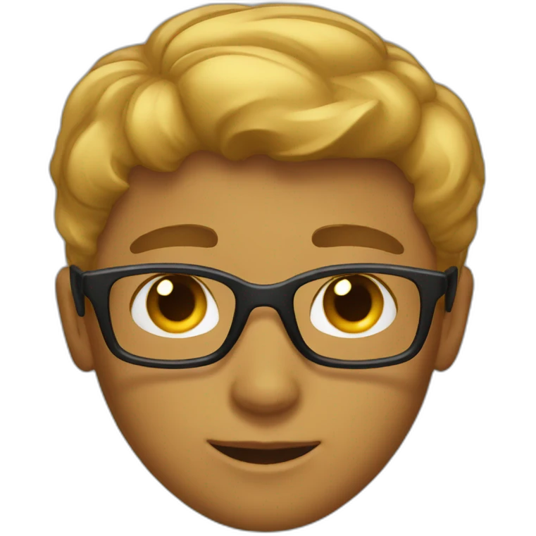 Handsome Boy wears gogle  emoji