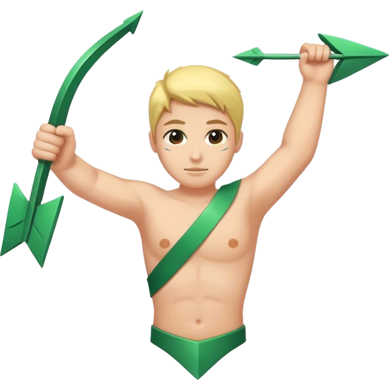 under arms arrow emoji