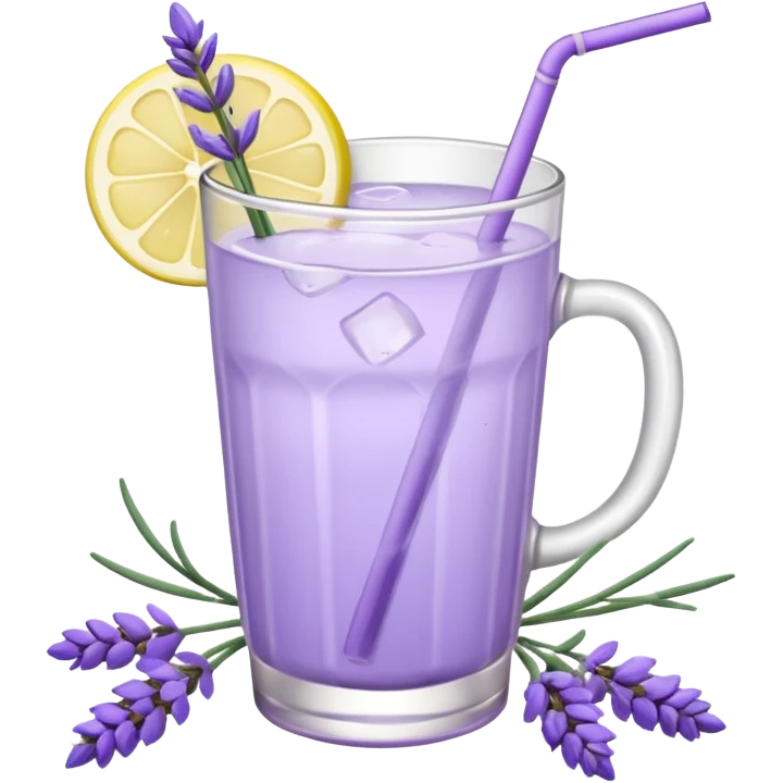 Lavender lemonade with lavender flowers  emoji