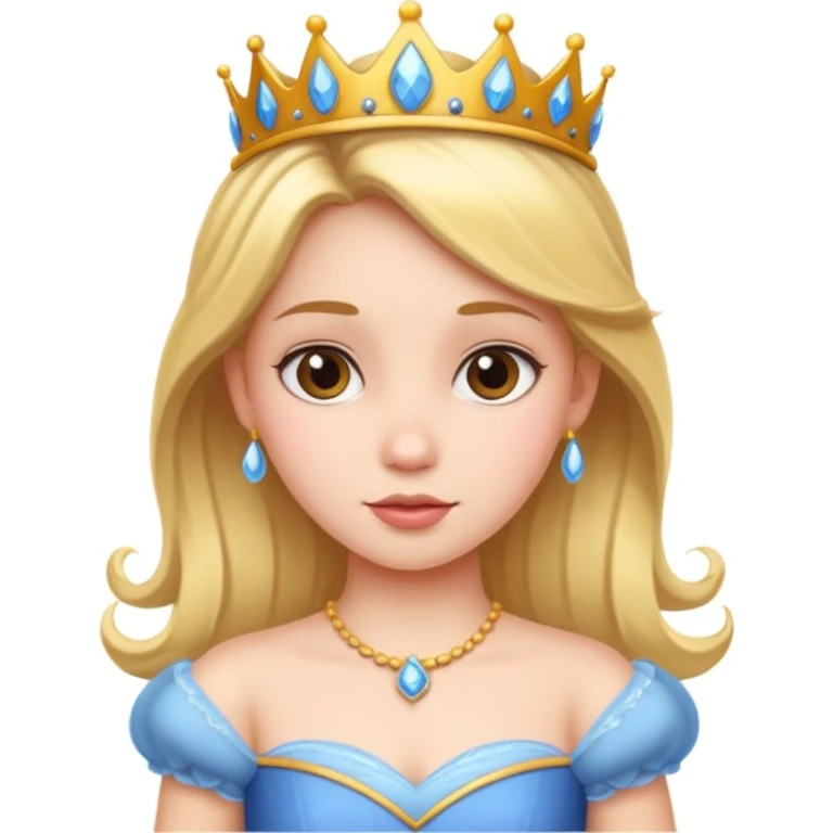 girls in a princess dress emoji