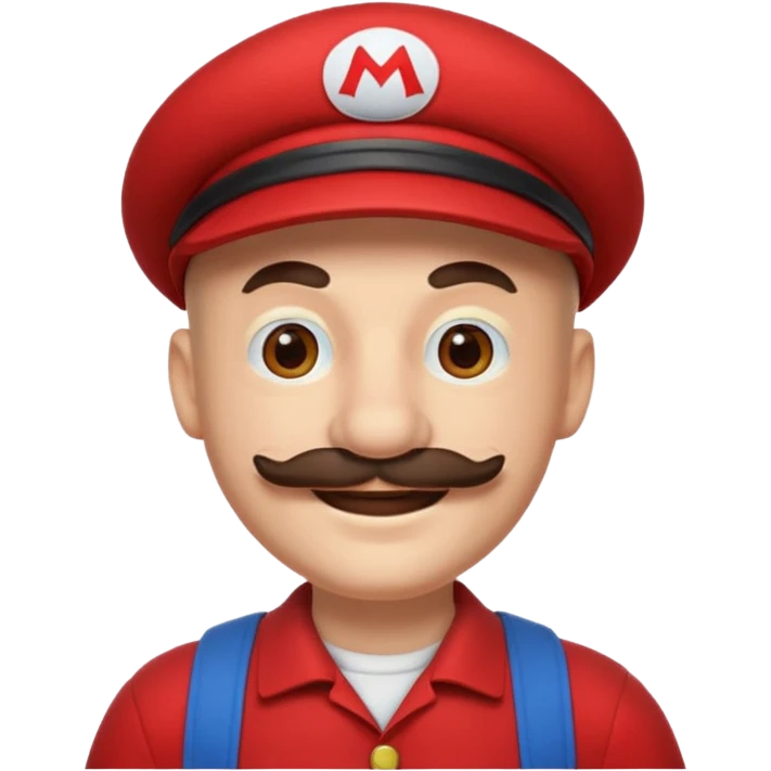 Bald mario emoji