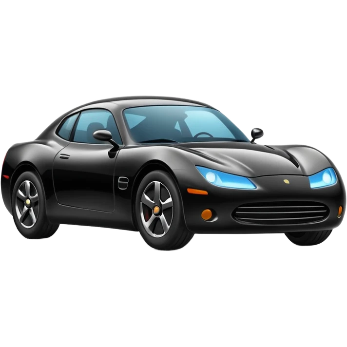 invisible black car emoji