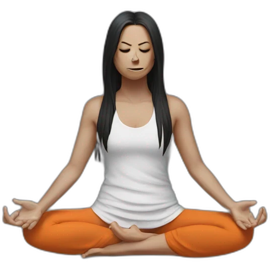 yoga and meditation death metal emoji