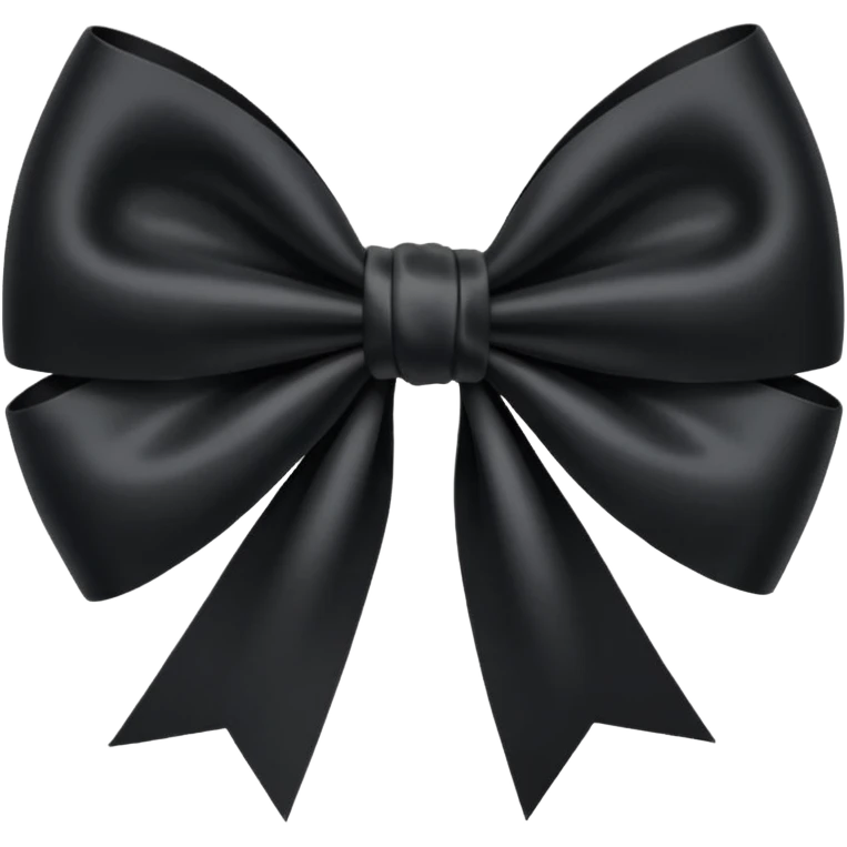 Black bow emoji