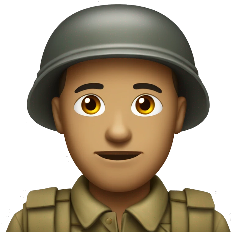 us soldier ww2 serious emoji