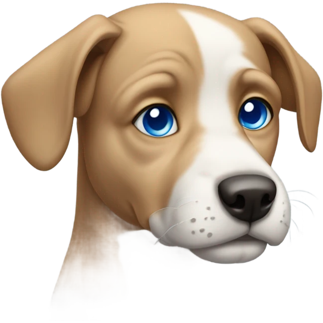 Dog with blue eyes emoji