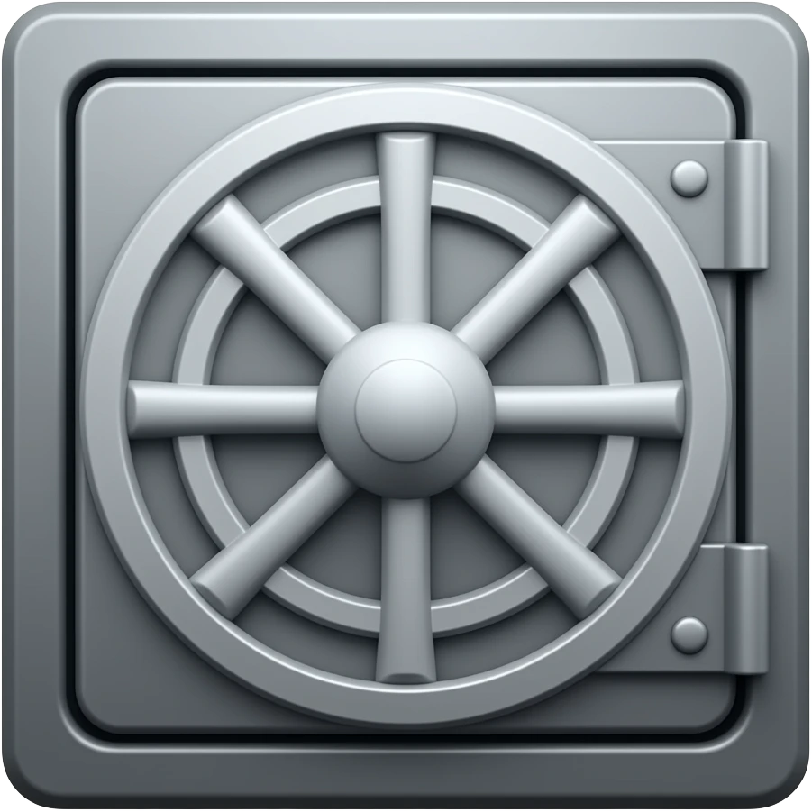 dinero en una boveda emoji