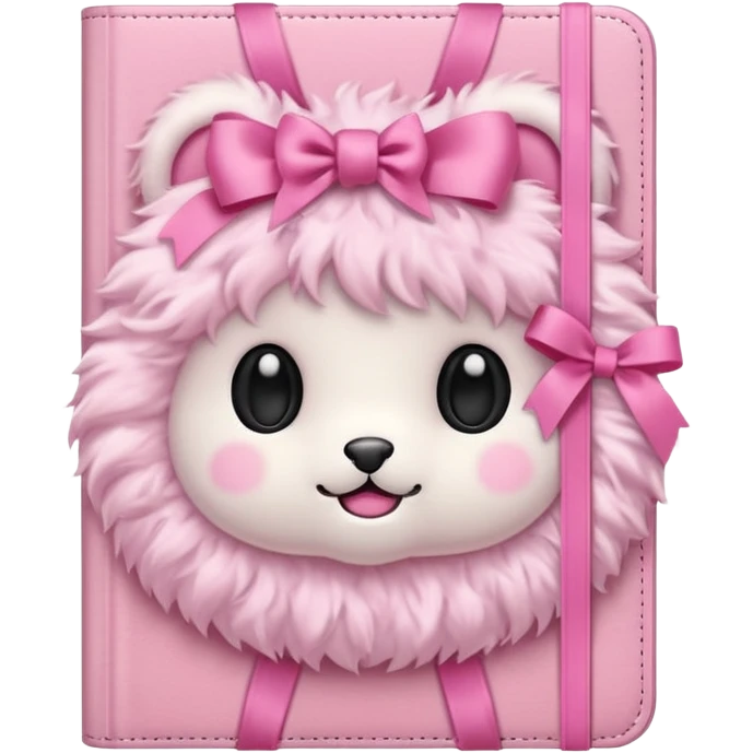 babypink fluffy diary emoji