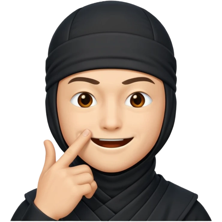 foto do Ninja ele mandando calar a boca emoji