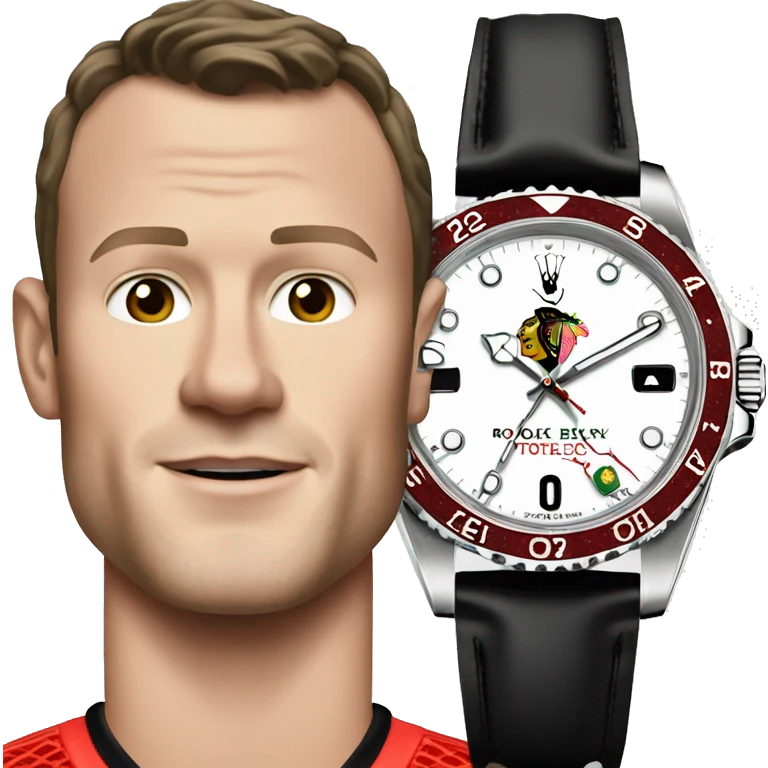Jonathan Toews as a Rolex watch emoji