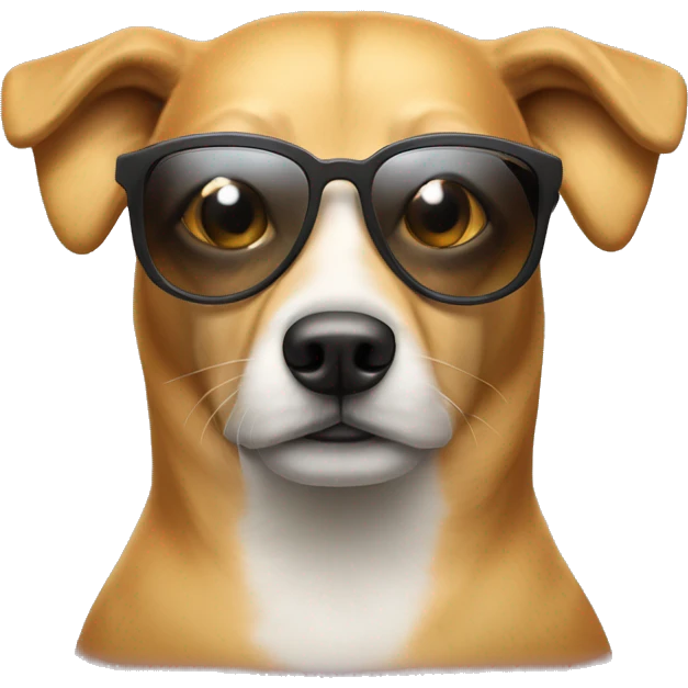 Hund wo eine Sonnenbrille aufhat  emoji