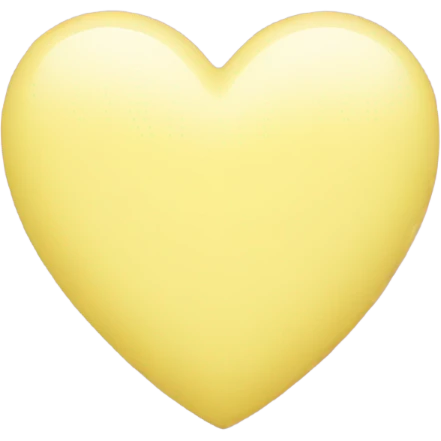 Pastel yellow heart emoji