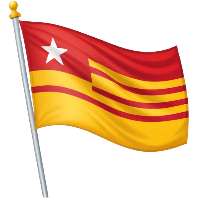 Uma bandeira da região da Catalunha emoji