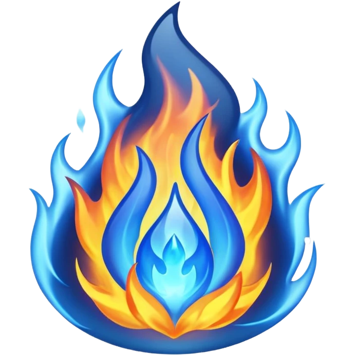 blue fire emoji