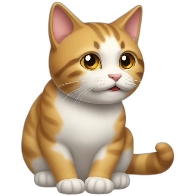 Gato comendo picolé emoji