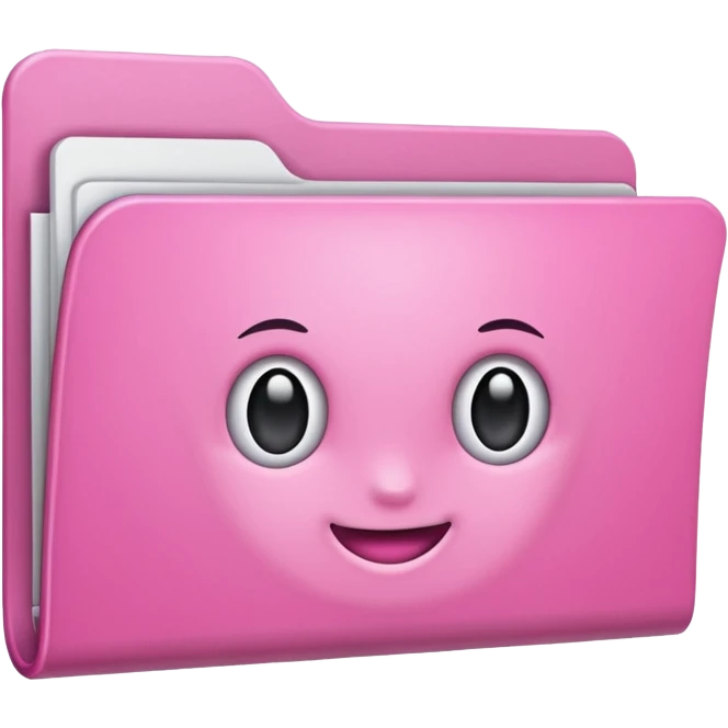 simple mix pink folder emoji