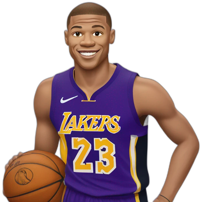 Kylian Mbappé et Lakers emoji
