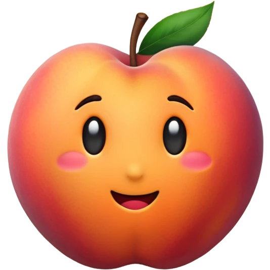 peach emoji with hole in it emoji
