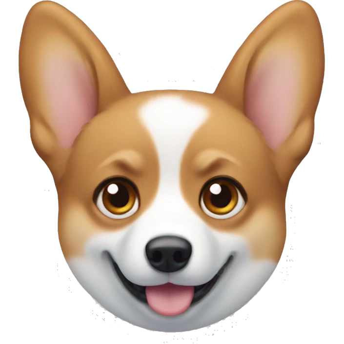 Corgi with one blue eye and one brown eye emoji