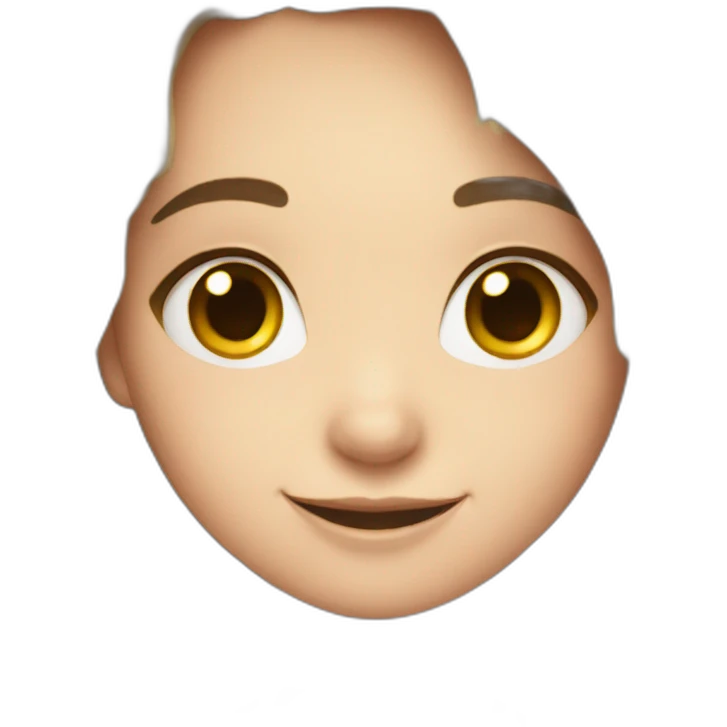 Smiling girly mops emoji