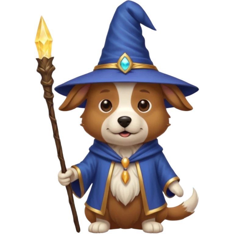 Dog wizard emoji