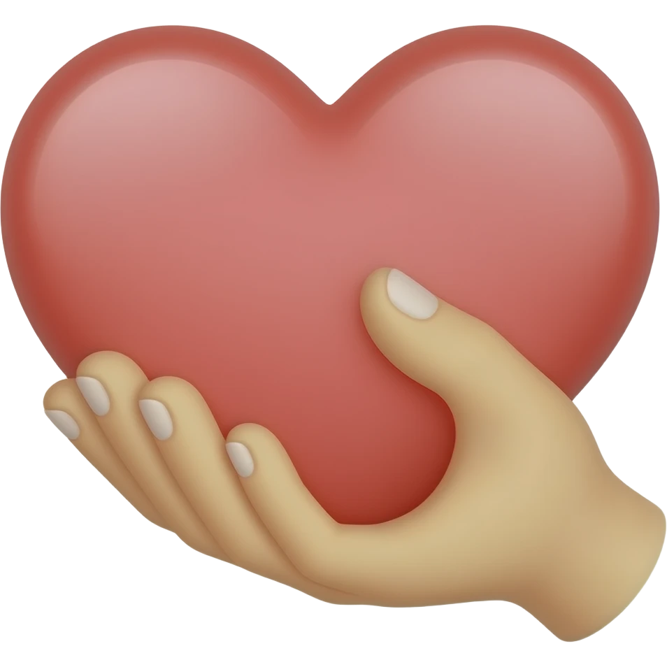 hand heart emoji