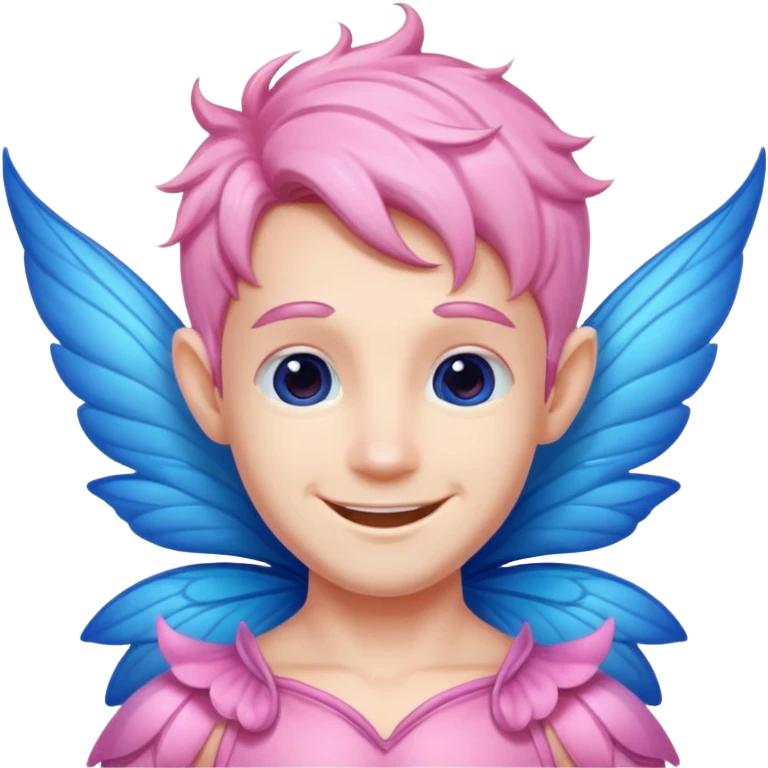 pink male fairy emoji