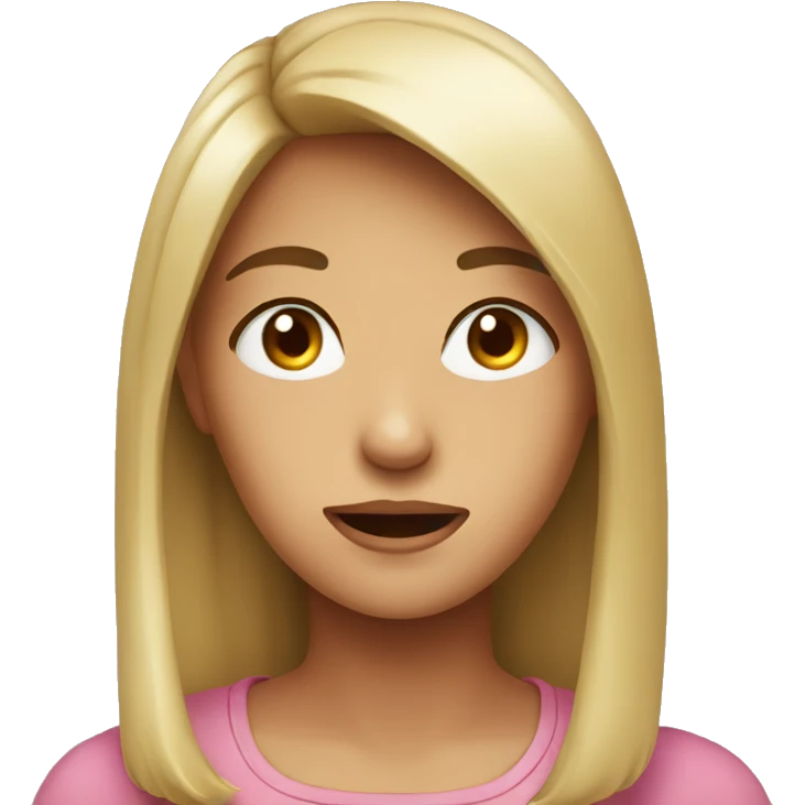 Girls face when someone said thing that hurt them emoji