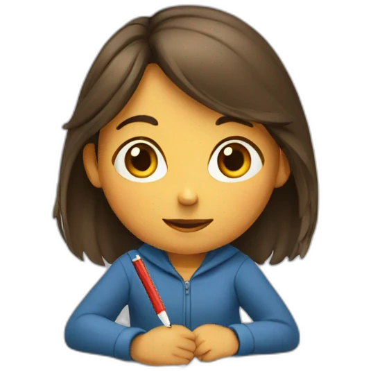 Girl studying  emoji