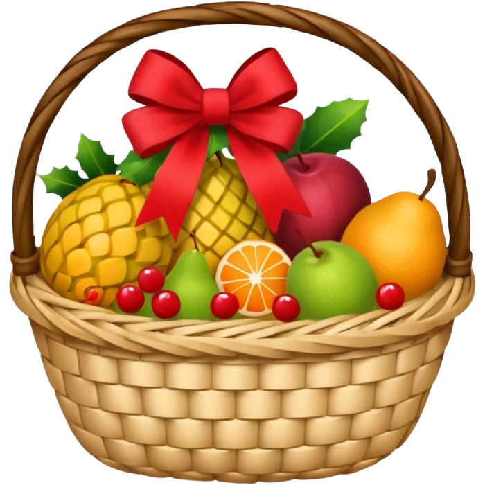 Christmas basket emoji