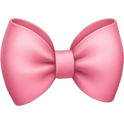 a cute bow emoji