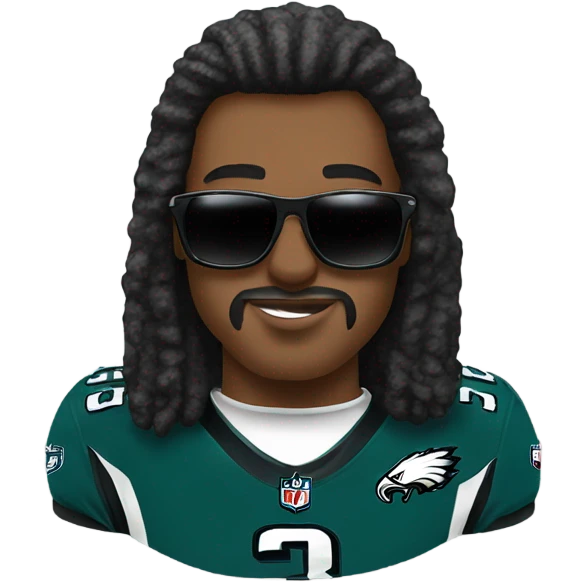 NFL eagles wearing star sunglasses  emoji