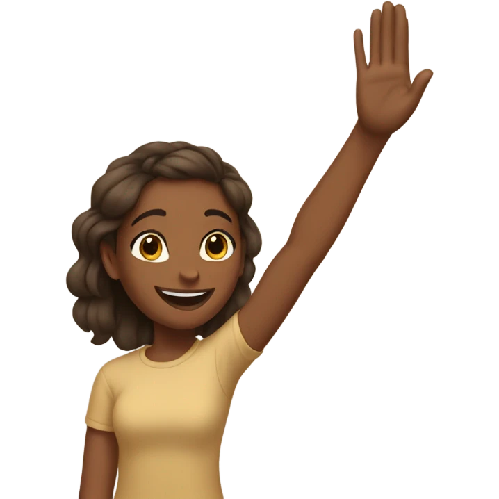 Brown girls high five  emoji