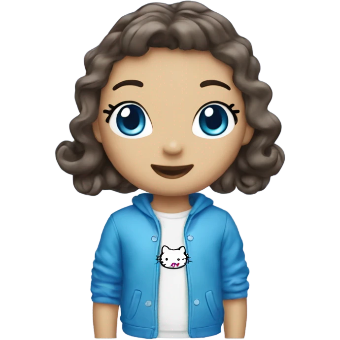 Hello kitty blue 💙 emoji