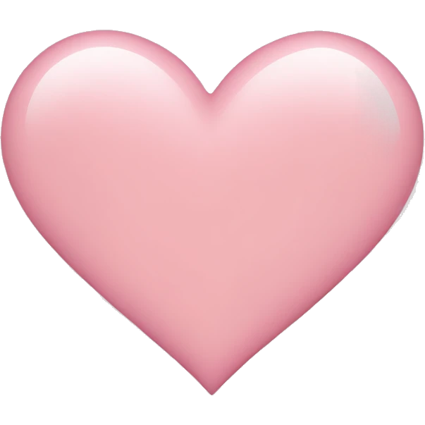 Light pink heart emoji