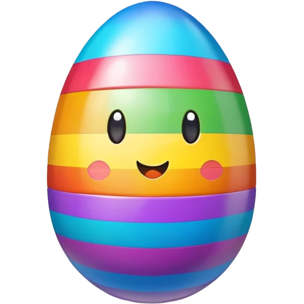 easter rainbow egg emoji
