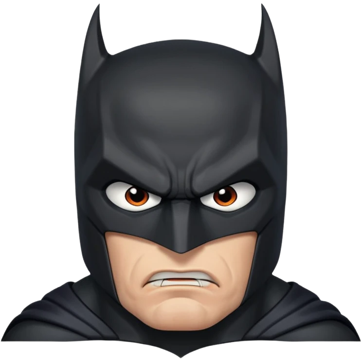 batman angry look emoji